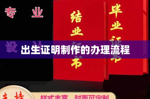 民众出生证明制作的办理流程