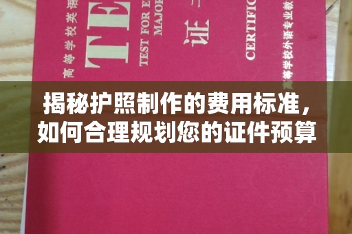 民众揭秘护照制作的费用标准，如何合理规划您的证件预算