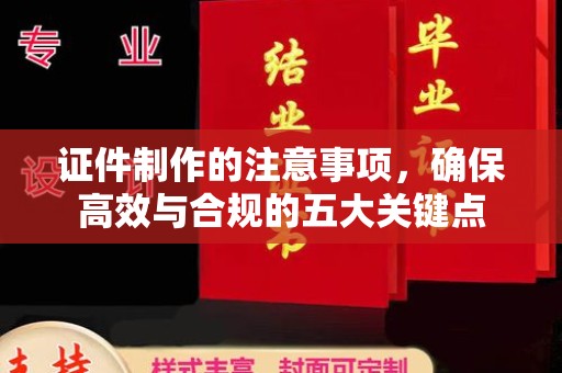 民众证件制作的注意事项，确保高效与合规的五大关键点