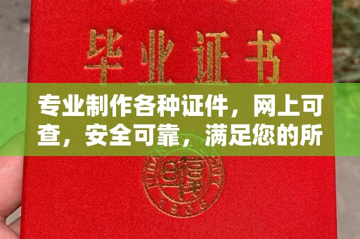 民众专业制作各种证件，网上可查，安全可靠，满足您的所有需求