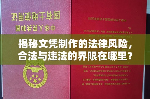 民众揭秘文凭制作的法律风险，合法与违法的界限在哪里？